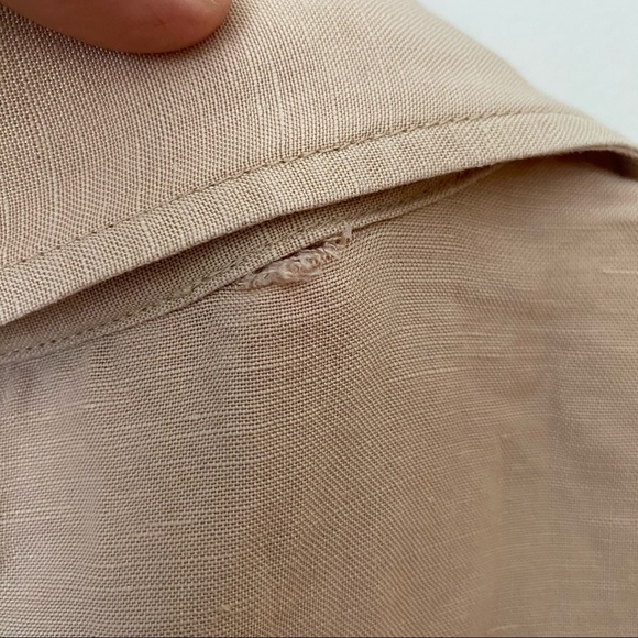 💃🏽 LAST CALL Vintage Blush Pink Linen Top - Picture 6 of 9